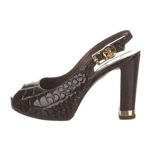 Tory Burch Patent Leather Printed Slingback Pumps
Size: 6 US